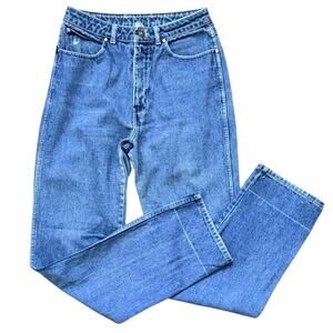 Vintage 1980s Sasson High Rise Straight Leg OK logo Women's Jeans 26x30